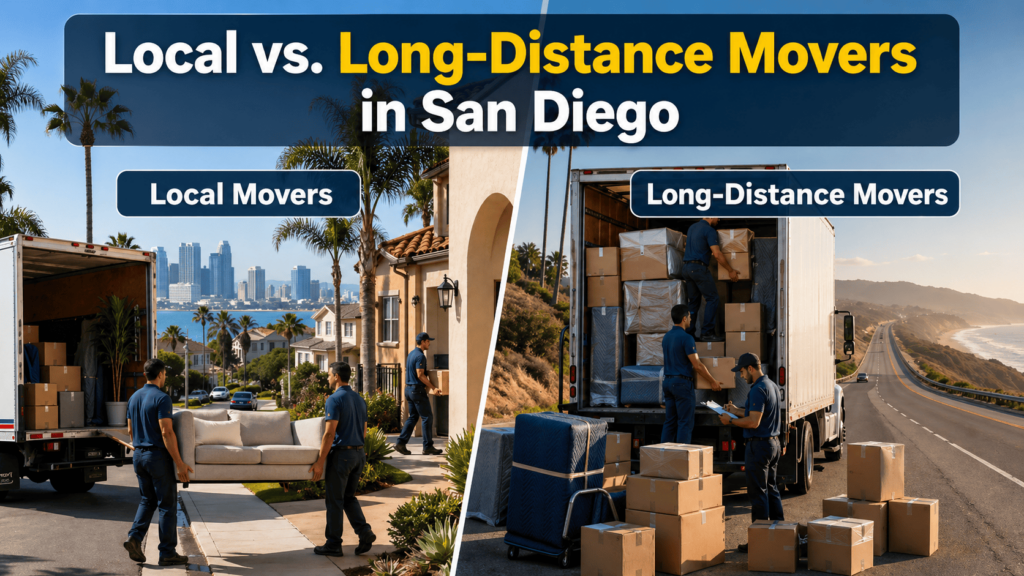 Local vs. long-distance movers in San Diego