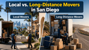 Local vs. long-distance movers in San Diego